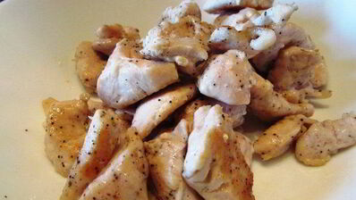 тарт взлетная полоса со шпинатом, курицей и грибами