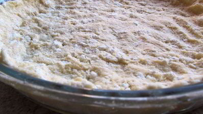 тарт взлетная полоса со шпинатом, курицей и грибами