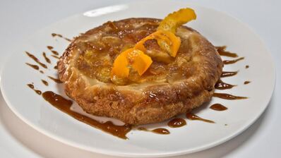 яблочно-апельсиновый тарт