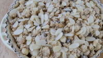 яблочный тарт с миндалем