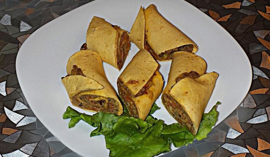 Рецепт тортильи домашней с начинкой