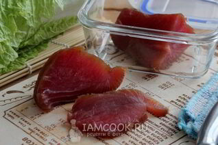 Тунец маринованный