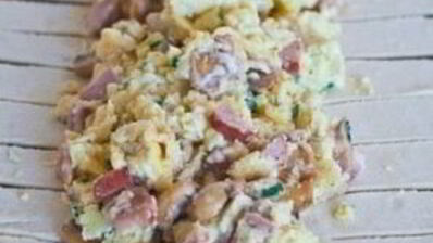 яичница-болтунья в слоеном тесте