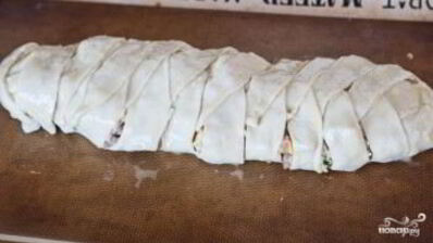 яичница-болтунья в слоеном тесте