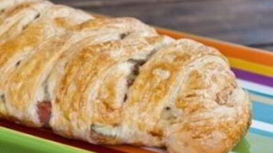 яичница-болтунья в слоеном тесте