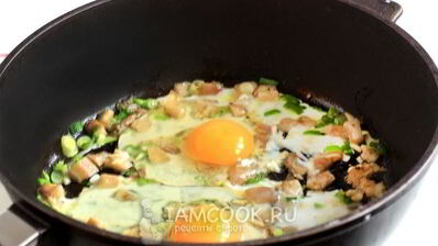 яичница с грибами