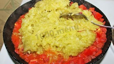 яичница с кабачками