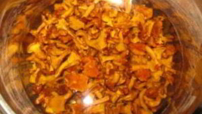 яичница с лисичками