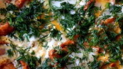 яичница с лисичками