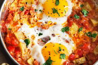 Яичница с сыром