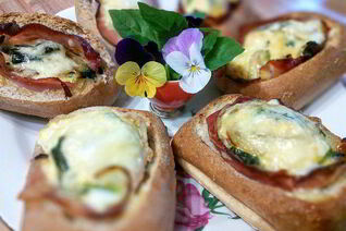 Яичница в булочке