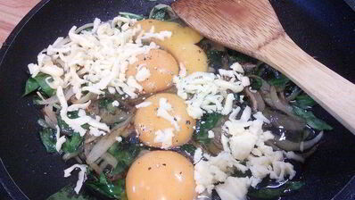 яичница в булочке