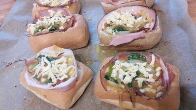 яичница в булочке