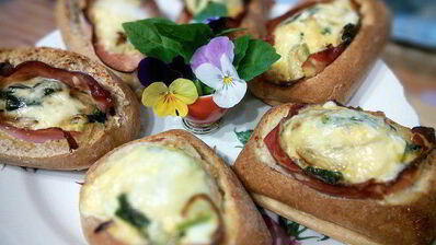 яичница в булочке