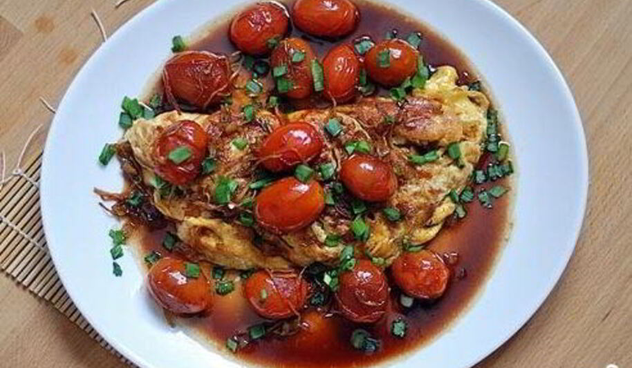 Рецепт яичницы в воке