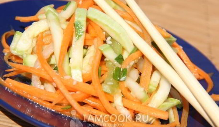 Рецепт закуски из овощей по-корейски