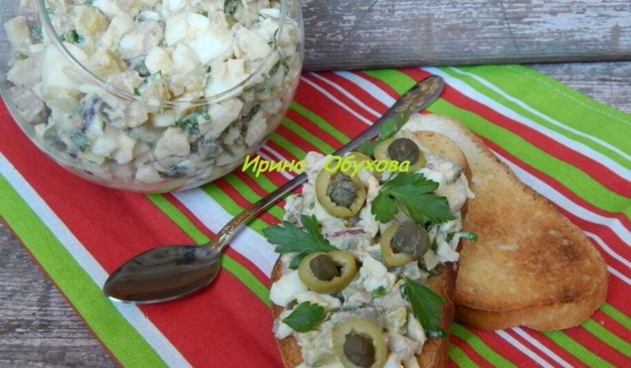 Рецепт закуски из печени трески