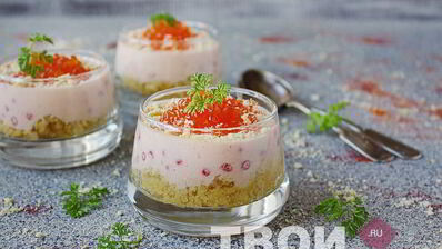 закуска из семги и сыра