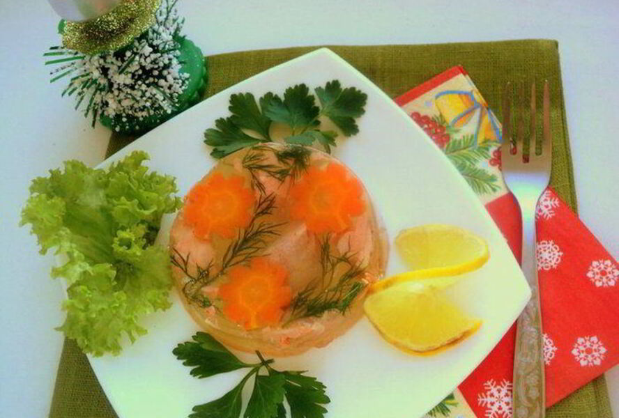 Заливное из семги