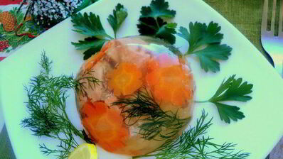 заливное из семги