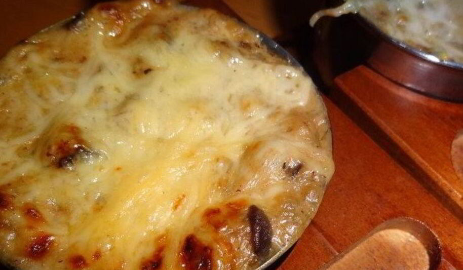 Рецепт баклажанного жюльена с грибами