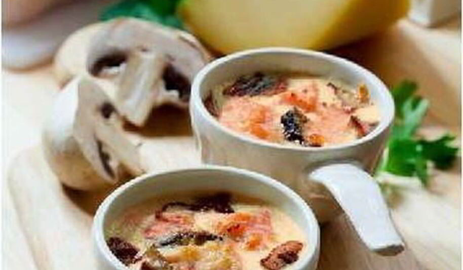 Рецепт румяного жюльена с рыбой