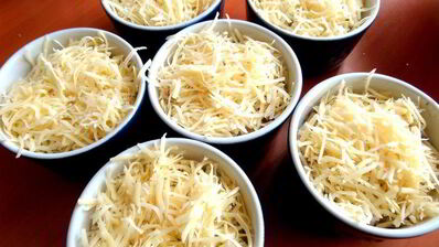 сливочный жульен с ветчиной и грибами