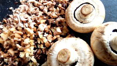 сливочный жульен с ветчиной и грибами