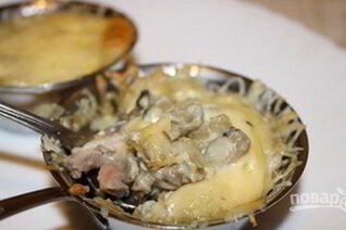 Жульен из курицы и грибов