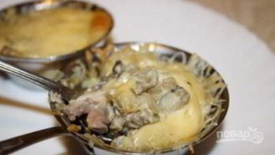 жульен из курицы и грибов