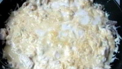 жульен на сковороде