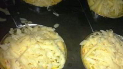 жульен с мидиями и овощами