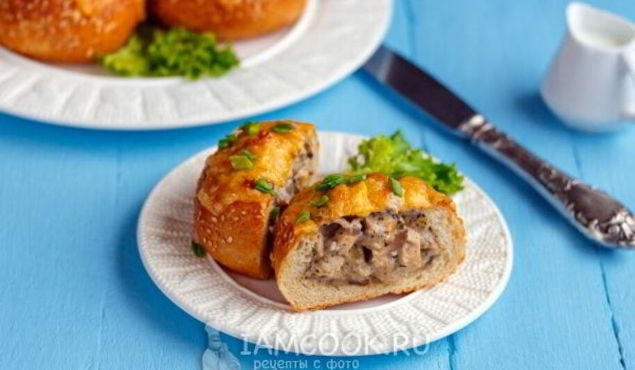 Рецепт жульена в булочках