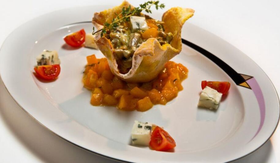 Рецепт жюльена из языка с абрикосовым чатни