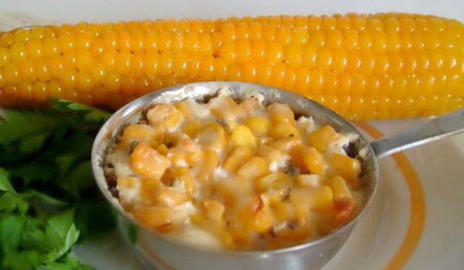 Рецепт жюльена неклассического с кукурузой