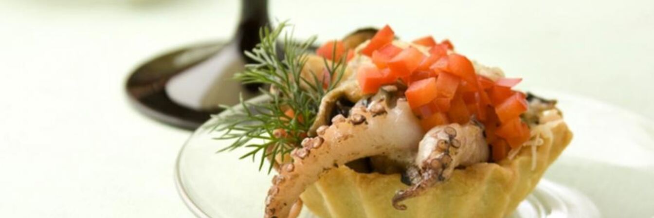 Жюльен с морепродуктами