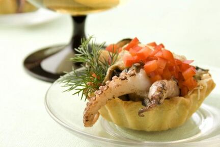 Жюльен с морепродуктами